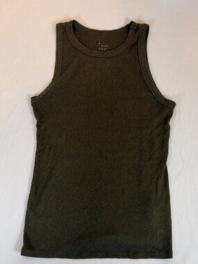 a . new day Tank T-Shirt Women's L Green